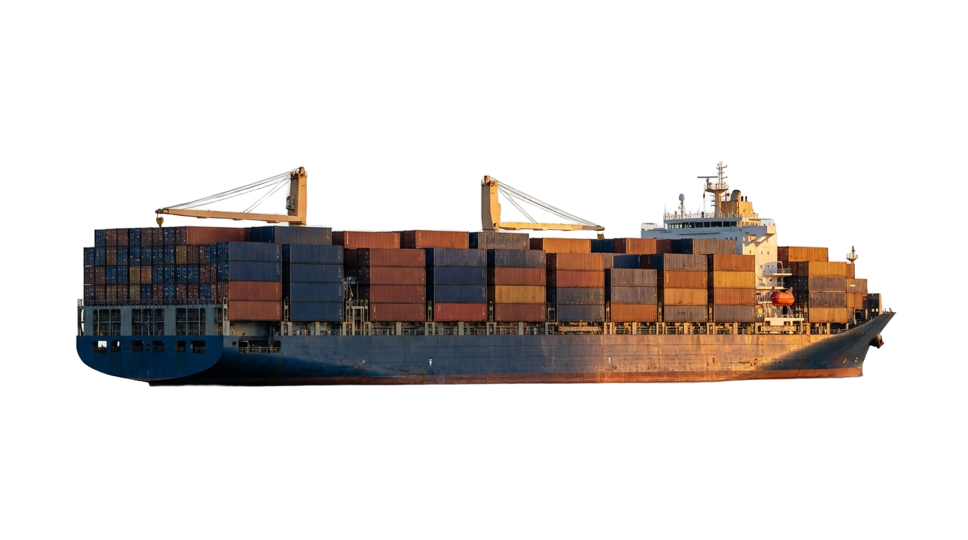 Cargo ship sailing from China to Cyprus